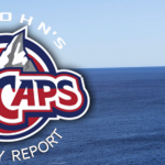 StJ IceCaps Hockey Report Banner with logos