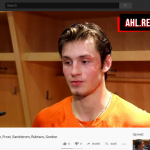 _595 ROOKIE GAME Interviews with Farabee Frost Sandstrom Rubtsov Gordon – YouTube