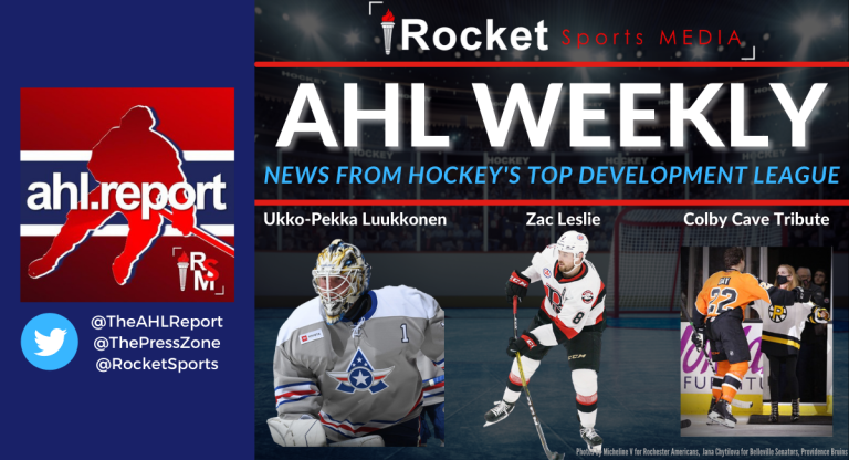 AHL Weekly: Luukkonen, Leslie, Cave | NEWS