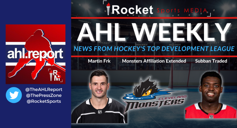 AHL Weekly: Frk, Subban, Monsters | NEWS